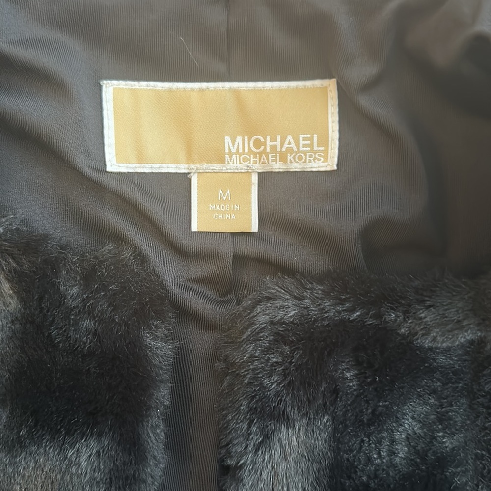 NEW NEVER WORN Michael Kors faux fur jacket - Picture 2 of 4